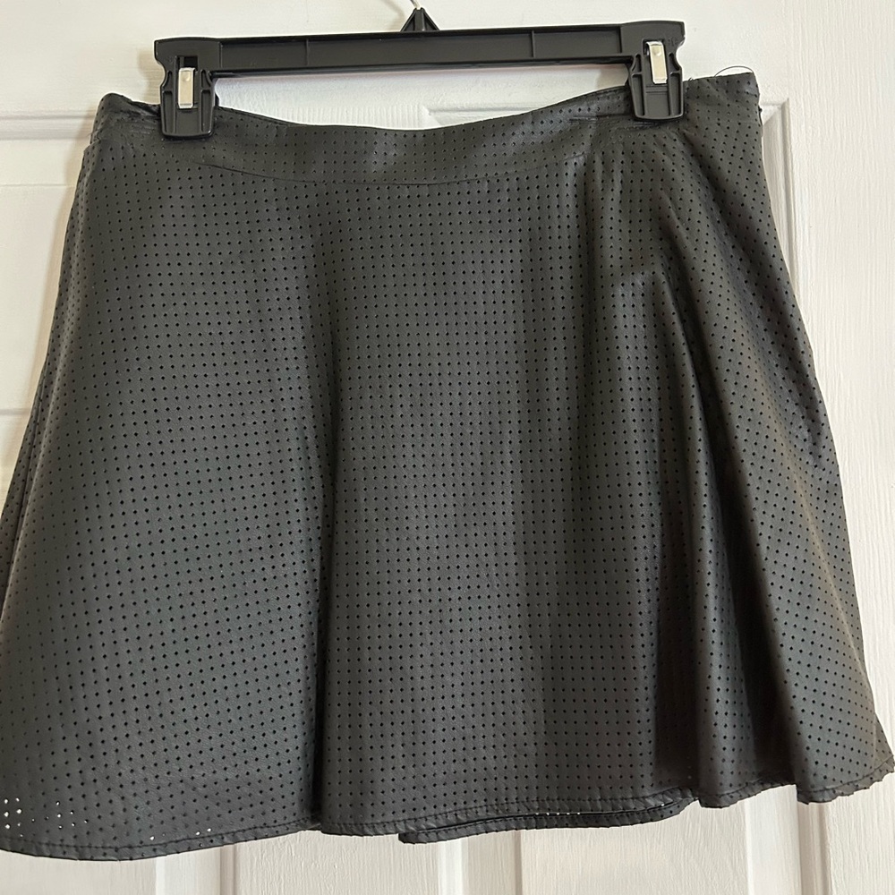 Express Black fake leather Skirt - NWT!